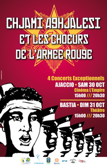 CONCERTS CONJOINTS CHJAMI AGHJALESI- CHOEURS DE L'ARMEE ROUGE