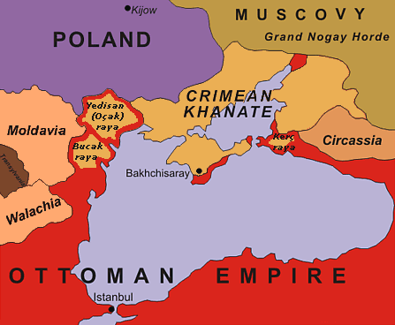 Le Khanat de Crimée a longtemps été inféodé à l'empire ottoman